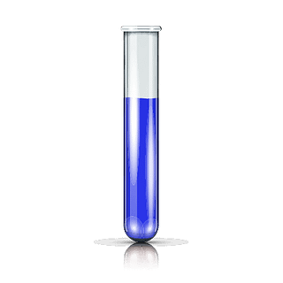 Testosterone blue collection tube. Test kit Icon.